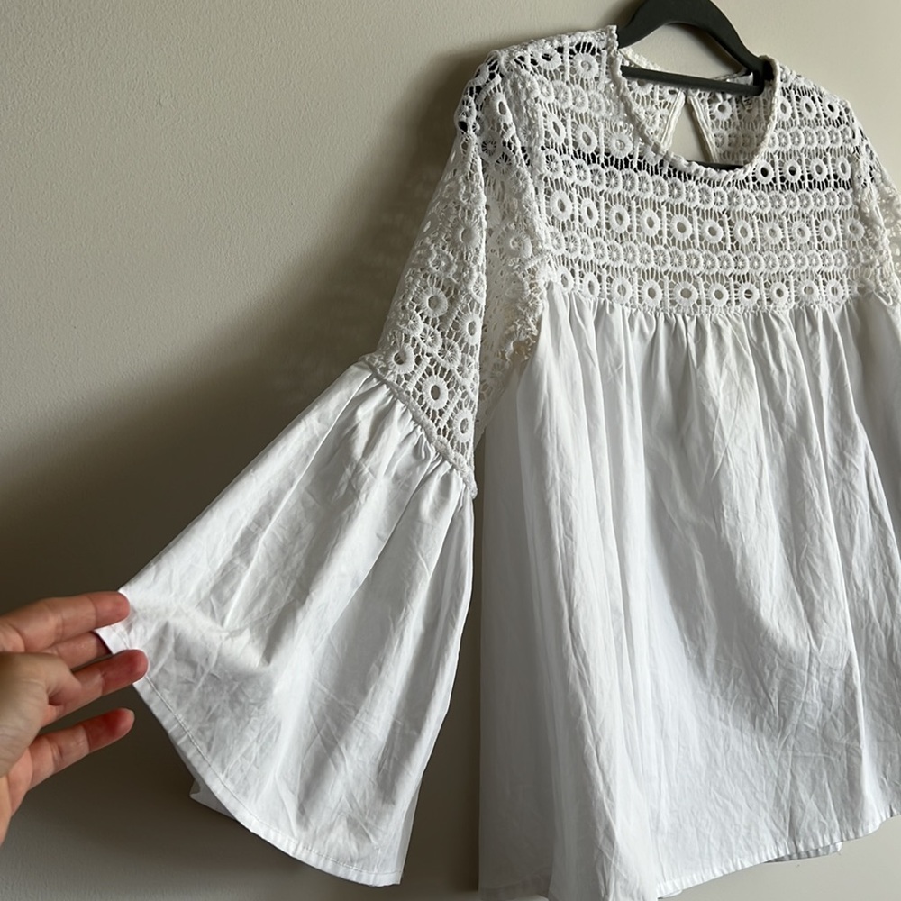 Endless Rose White Lace Top - Picture 9 of 11